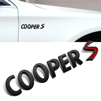 Carro Fender Lado do Tronco Logotipo Adesivos COOPERS Emblema Letras de Decalques Para Mini Cooper S Paceman F56 R55 F55 R58 R60 R61 Estilo Carro