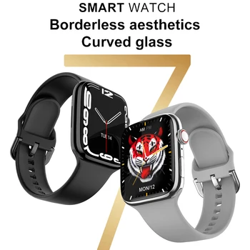 Smart Assistir a Série de Homens 7 Dois Botões NFC do Perseguidor de GPS do Assistente de Voz Bluetooth Chamar as Mulheres de 45mm Smartwatch 2022 para IOS, Android