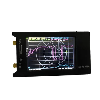NanoVNA-H4 hugen de 4 Polegadas Touch Screen de 10 khz~1.5 GHz Antena Analisador de ondas curtas MF HF VHF UHF Vetor de Rede 1950MAh Bateria I3-010