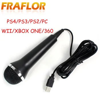Portátil Universal Karaoke Microfone Para o PS4 PS3 Por Um XBOX 360 Jogos para PC USB Microfone Jogos de Vídeo USB Microfone de Mão com Fio