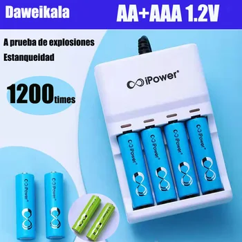 Batería AA + AAA, 1,2 V batería recargable ni - MH AA 1000 Mah 3a batería de flash aaa con soporte de batería 2pcaaa / AA
