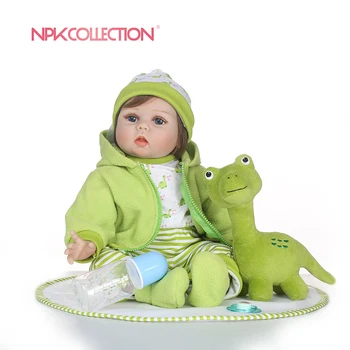 NPKCOLLECTION Realista Bebes Reborn Boneca Reborn Bebês de Silicone Realistas Baby Dolls Crianças Crescimento Parceiro Nascimento Renascer Juguetes