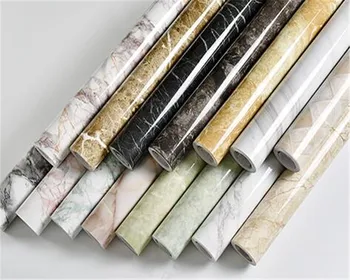 beibehang Impermeável mármore padrão decorativo filme impermeável auto-adesivo papel de parede de cozinha, móveis de vinil autocolante, papel de parede
