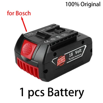 10ah bateria recarregável Li-ion 18V bateria para broca elétrica para a Bosch BAT609 BAT609G BAT618 BAT618G BAT614 + 1 char