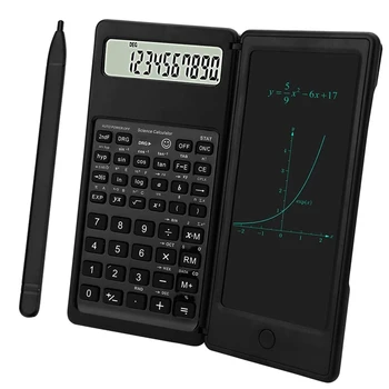 Nova Calculadora Portátil do LCD do painel de Escrita 10 Dígitos Display 2-em-1 Aluno Portátil Dobrável Calculadora de Atualização