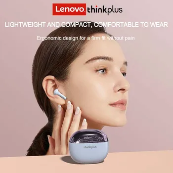 Original Lenovo X15 pro Fone de ouvido sem Fio Bluetooth 5.1 Controle de Toque Fone de Redução de Ruído Fones de ouvido Longa Espera Microfone Auricular
