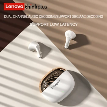 Original Lenovo X15 pro Fone de ouvido sem Fio Bluetooth 5.1 Controle de Toque Fone de Redução de Ruído Fones de ouvido Longa Espera Microfone Auricular