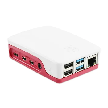 Oficial Raspberry Pi modelo de 4 B caso ABS Cores Vermelho e branco de Alta qualidade ABS da Caixa do Cerco do Shell