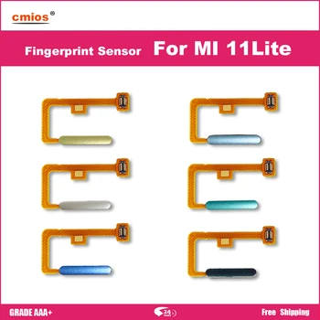 Para Xiaomi Mi 11 Lite Sensor De Impressão Digital Em Casa Tecla Return Menu Botão Flex Cabo De Fita 100% Original