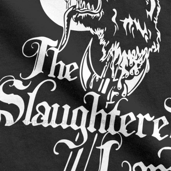O Abate de Cordeiro, Um Lobisomem Americano Em Londres, T-Shirt dos Homens 100% Algodão T-Shirt de Horror Assustador Monstro Camisetas de Manga Curta Topo