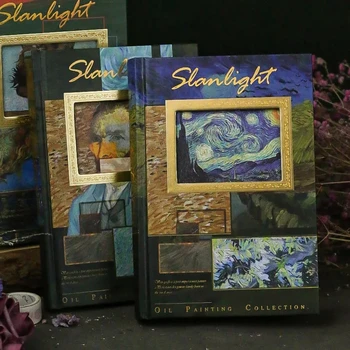 Van Gogh Pintura A Óleo Da Série Caderno Cheio De Páginas Coloridas Ilustração De Capa Dura, Linda Diário Do Aluno Bloco De Notas