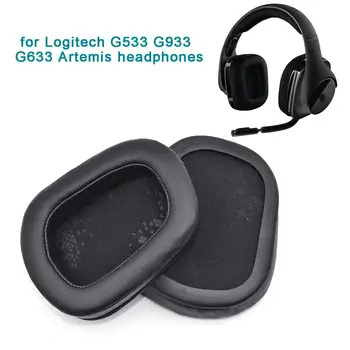 Substituição de Almofadas Almofadas de Cabeça Kit Logitech g633 com G933 Fones de ouvido Fone de ouvido Protecções de espuma e Capa de Travesseiro