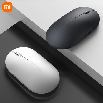 100% Original Xiaomi Mouse sem Fio 2 1000DPI 2.4 GHz WiFi Link Óptico, Mudo de Luz Mini Laptop мышь Notebook Office Mouse para Jogos