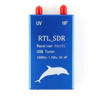 RTL2832U+R820T2 100KHz-1.7 GHz UHF VHF e HF RTL.SDR USB Sintonizador Receptor de Rádio AM FM
