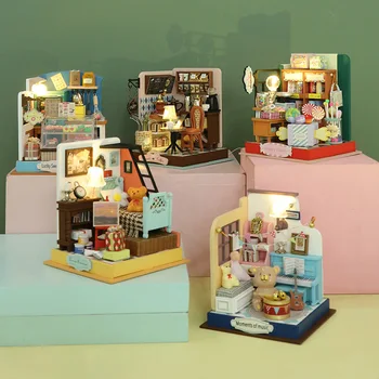 2023 Miniatura Coisas Mini Boneca Diy Kit de Brinquedos de Construção do Modelo de Mobiliário de Casa de bonecas Acessórios para Crianças de Presentes de Aniversário