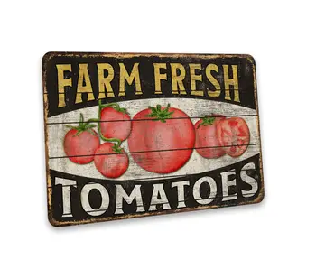 Fazenda De Tomates Frescos Sinal De Vida Na Fazenda De Decoração De Tomate Arte De Parede Fresco.
