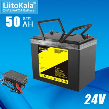 LiitoKala 24V 50Ah lifepo4 bateria Pilhas Para 8S 29.2 V RV Campistas Carrinho de Golfe Off-Road Fora-de-Vento Solar da grade