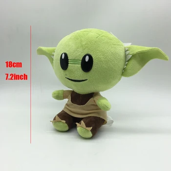 18cm a Estrela da Disney Guerras Mandalorianas Bebê Yoda Brinquedos de Pelúcia Bonecos de Anime Bonito Brinquedos de Pelúcia Para Crianças de Aniversário, Presente de Natal Brinquedos