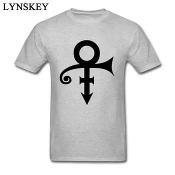 Homem de 2017 Príncipe Impressão do Logotipo da Moda de T-shirt Simples Funky 3XL Namorado camisetas 100% Algodão, Tecido