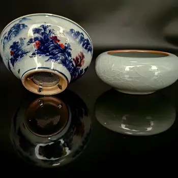 Cerâmica Coador De Chá Acessórios Ferramenta Peneira Cerimônia De Peneira Para A Chaleira Jasmin Greenfield De Ervas Kung Fu Puer Chá De Cerveja