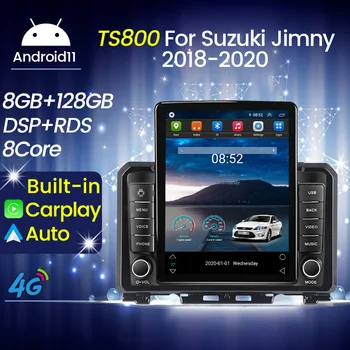 Tesla Vertical do Andróide da Tela de 11 4G LTE auto-Rádio Estéreo Multimídia Vídeo Player GPS Para Suzuki Jimny JB64 2018-2020 Carplay