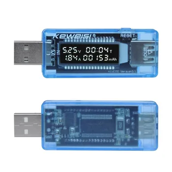 USB Tensão de Corrente Capacidade do Testador de Volts de Tensão de Corrente de Detectar Capacidade de Carregador de Testador de Medidor de Energia Móvel Detector de Teste de Bateria