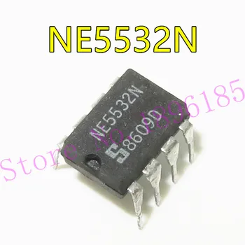 NE5532P NE5532AN NE5532N NE5532 DIP8 Internamente e compensado para a dupla de baixo ruído do amplificador operacional