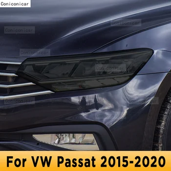 Para VW Passat 2015-2020 Exterior do Carro Farol Anti-risco Lâmpada Dianteira de Tonalidade de TPU Película Protetora Capa de Reparação de Acessórios Adesivo