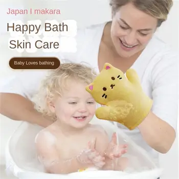 Toalha De Banho De Lavagem De Luvas Bebê Bonito Acessórios De Banho, Desenhos Animados Macio Luvas De Banho Do Bebê Luvas Indolor Crianças Toalha De Banho