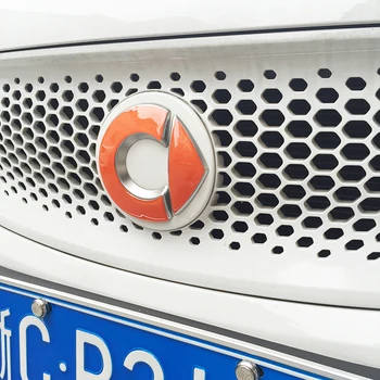 Frente de Carro 3D Logotipo da Vara Etiqueta Auto Decoração Automóveis Logotipo Acessórios para Carro Moto Adesivo para Smart 453 Fortwo Forfour
