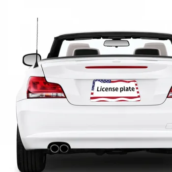 1 peça-Americana padrão da placa de licença do quadro da liga de alumínio de decoração do carro