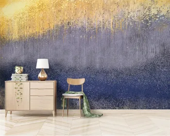 Personalizado papéis de parede decoração home 3d adesivo de parede Nórdicos minimalista personalidade abstrata de ouro de fundo de parede papel de parede 3d