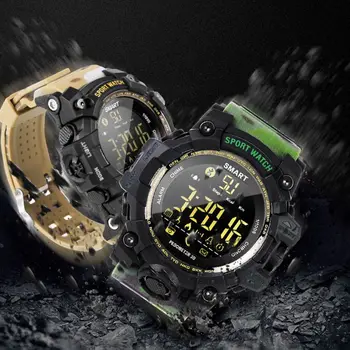 Impermeável Esportes para Smart Watch EX16S Camuflagem ao ar livre compatível com Bluetooth