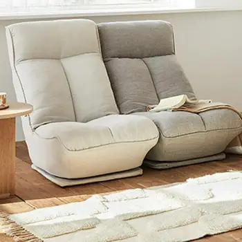Único Varanda Preguiçoso Sofá Cadeira Pode Mentir Em Japonês Rotação De Lazer Dobrável Multifuncional Tecido Sala De Estar Do Quarto