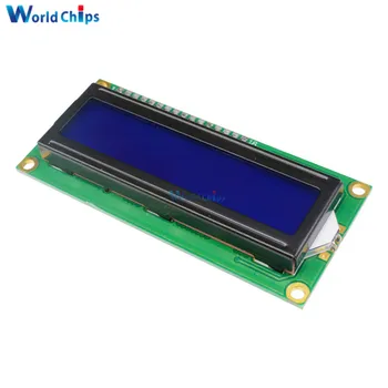 Luz de fundo azul Apresentar IIC I2C TWI SPI Interface Serial 1602 16 X 2 16x2 Caracteres Digital LCD Módulo de Placa de 5V Para Arduino
