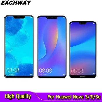 Para Huawei Nova 3 LCD da Tela de Toque PAR LX1 LX9 Nova 3i LCD INE LX2 L21 Nova 3e Apresentar ANE LX3 L23 Tela Nova3 Substituir