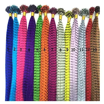 Sintético Falso Penas para a Extensão do Cabelo do arco-íris para Colorir Hairpece Acessórios de Festa para Mulheres ou Meninas