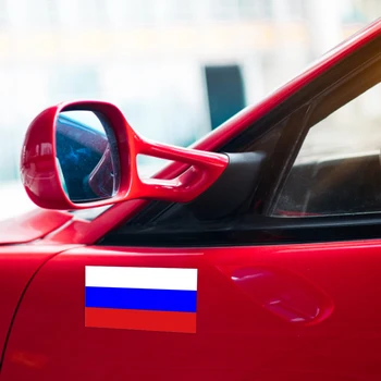 Bandeira russa Carro Adesivos de PVC Corpo Janela do pára-choques Traseiro Tronco Decoração Adesivos