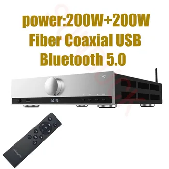 SUNBUCK A7 Completo Par Simétrico 2.1 200W de Fibra Coaxial USB Bluetooth Remoto do Amplificador ao Controle de som hi-fi Amplificador de Áudio