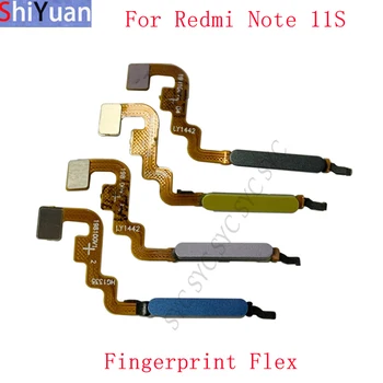 Sensor de impressão digital, cabo do Cabo flexível do Botão da faixa de opções Para Xiaomi Redmi Nota 11S Tecla de Alimentação Sensor de Toque Flex Peças de Reposição