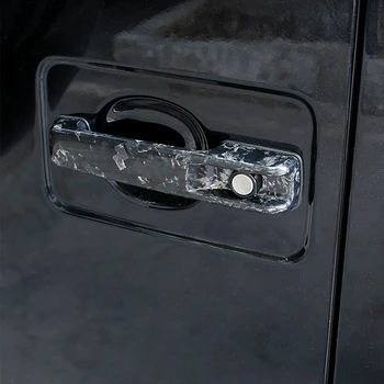 Real Forjado em fibra de carbono Carro Exterior Capa maçaneta da Porta da Guarnição Adesivo Para o Benz Classe G W463 G55 G63 G500 G550 2009-2019