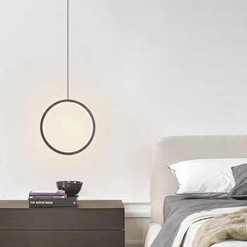 Coroa LED lâmpada criativo /personalidade quarto de cabeceira suspensão lustre moderno LED luzes pingente simples lâmpada