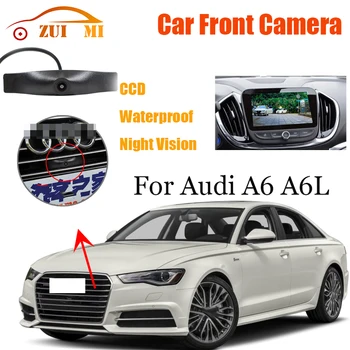 Carro da Frente Vista de Estacionamento Visão Noturna CCD LOGOTIPO da Câmera Grande Angular de 170° Impermeável Para Audi A6 A6L 2016