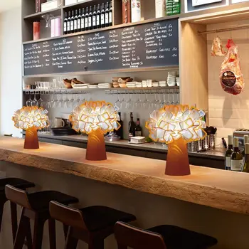 Pós-Flor Lâmpada de Mesa LED italiano de Design Criativo Secretária de Iluminação de Decoração de Casa de Jantar Sala de Lâmpadas