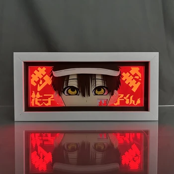 Corte de papel Anime Caixa de Luz Led Wc Vinculado Hanako Kun Mesa de Luz para a Decoração do Quarto de Crianças de Presente de Aniversário Mangá Candeeiros de Mesa Lightbox