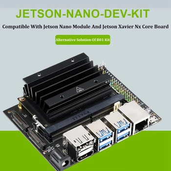 Para Jetson Nano de 4GB+16G curso de mestrado erasmus MUNDUS Developer Kit com Placa do Núcleo+Dissipador de Calor+32G Unidade USB+64G Cartão SD+Leitor de Cartão+Alimentação Plug EUA