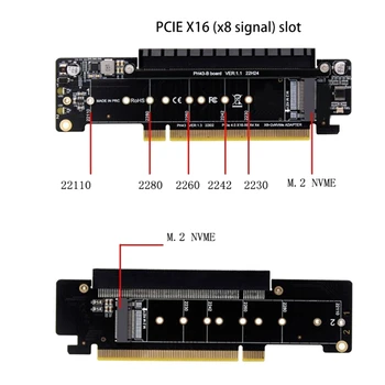 PCIE 4.0 Canal Divisor de Expansão da Placa Riser 8+4+4Hyper Ultra Quad VROC M. 2 Nvme Porta de Expansão da Placa Riser