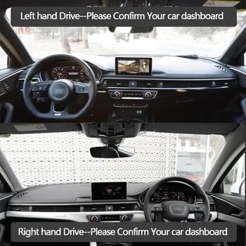 para Audi A4 B9 2016~2019 8W Esteira antiderrapante Tampa do Painel de controle Pad-Sol Dashmat Acessórios do Carro De 2018 2017 Estilo de Cobre