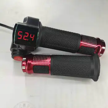 Seção Dois Tela Vermelha, Três-Velocidade De Bateria De Carro Elétrico De Exibição De Guidão Bateria De Lítio De Carro Do Guiador