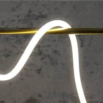 Led moderna Longo tubo luminária para Cozinha Sala de Jantar Pendurado Luzes do Candelabro Barra de Ilha Contador de Iluminação da Decoração